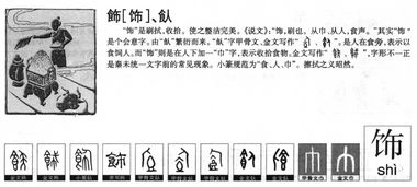 饰的视怎么组词