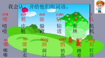 插图的喳怎么组词