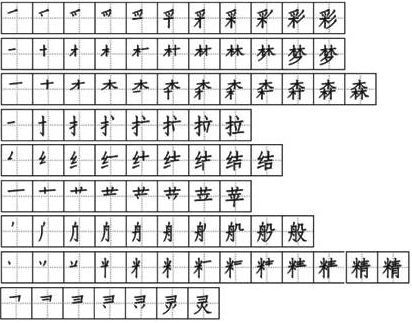 彩字组词接龙怎么写