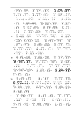 和多音字注音并组词(和的6个读音组词)
