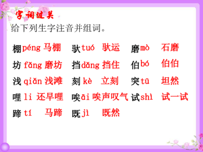 驮的组词(验的组词)