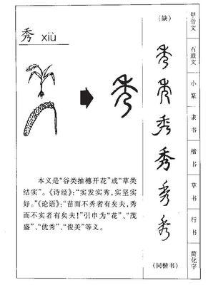 秀加部首组词(秀加部首组成新字组词)