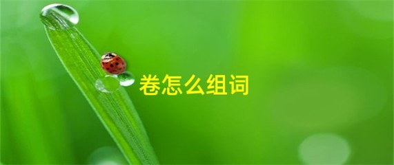 卷怎么组词(誊怎么组词)