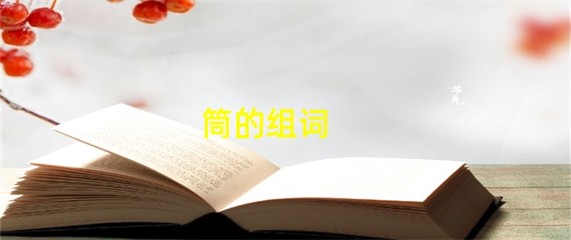筒的组词有哪些(筒组词有什么)