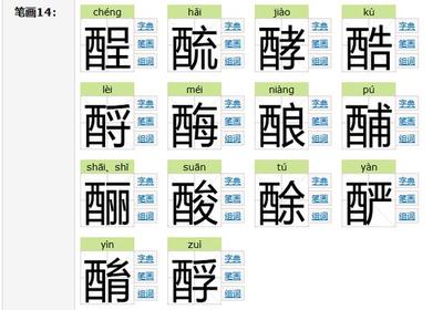 酒组词(源组词)