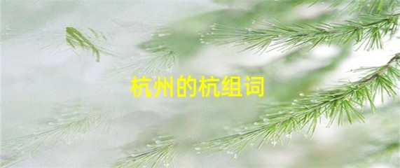 杭组词(柿组词)