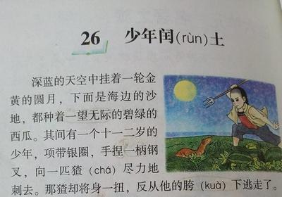 少年闰土生字组词(少年闰土生字组词拼音多音字)