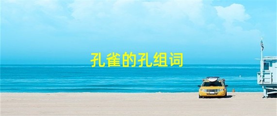 孔组词(孔组词 二年级)