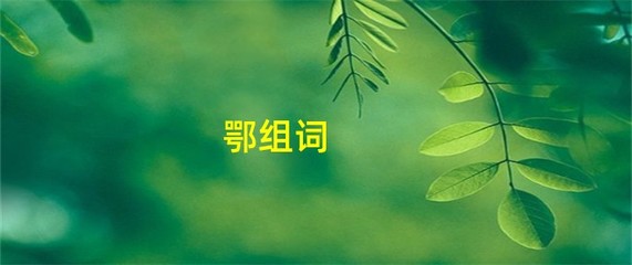 鄂组词(鄂组词和拼音)