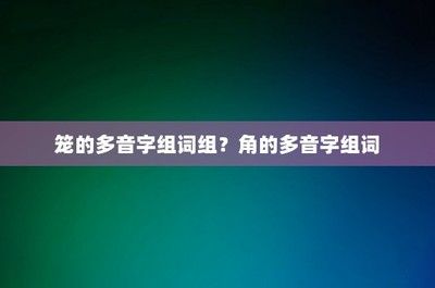 笼的组词组(笼的组词组什么)