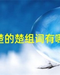 楚组词(楚组词拼音)