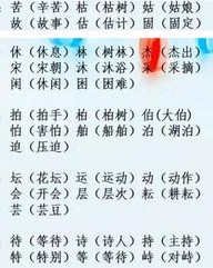 组词分