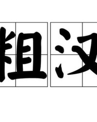 粗怎么组词汉