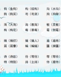 竖弯钩加偏旁怎么组词