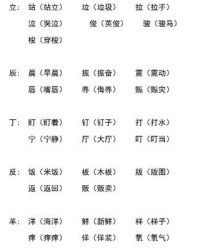 待换偏旁组词(待 换偏旁)