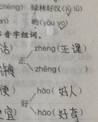 发多音字组词
