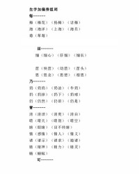 沭组词