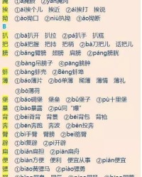 解多音字组词和拼音