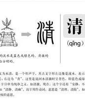 轻点的清怎么组词