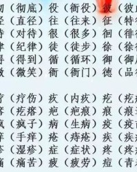 藤部首组词