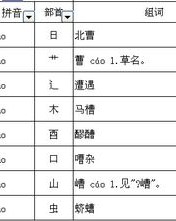 妒曹怎么组词