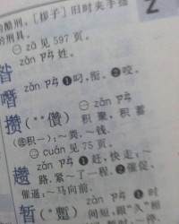 攒的俩个读音怎么组词
