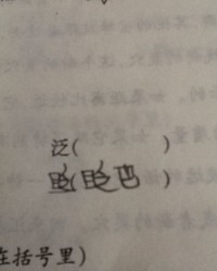 泛的组词