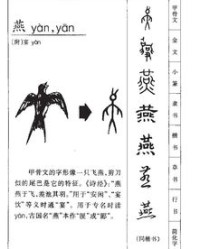 燕子的的燕怎么组词