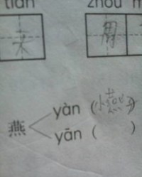 燕字怎么组词烟