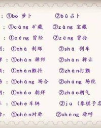 处字的多音字组词