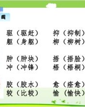 俄和脯怎么组词啊