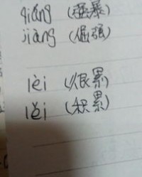 累怎么组词len