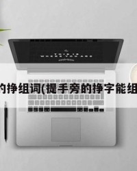 提手旁的挣组词(提手旁的挣字能组什么词)