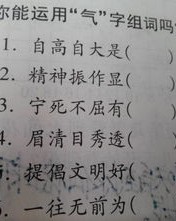 的气怎么组词
